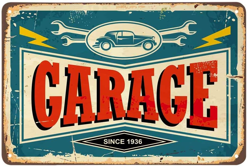 Auto Repair Shop Signs - AOYEGO 차고 금속 간판, 자동차 정비