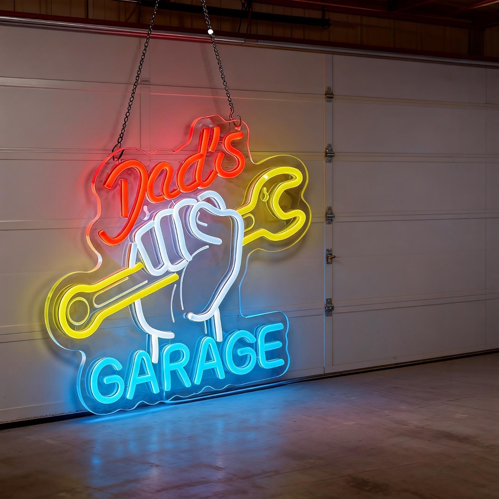 아빠의 차고 LED 네온사인 벽 장식 조명, 자동차 정 - Auto Repair Shop Open 리뷰 및 가격
