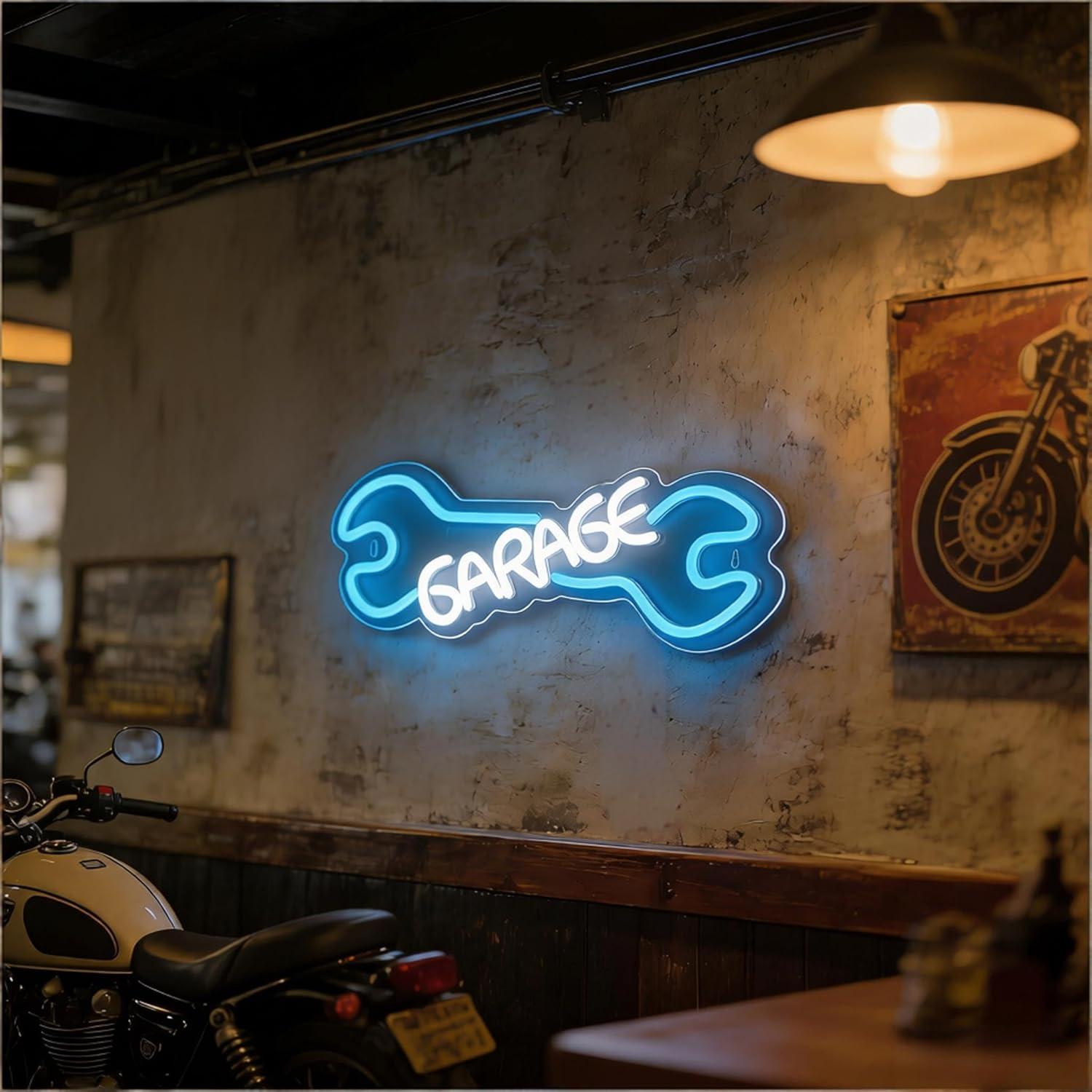차고 네온사인 USB 전원 LED 디밍 가능 네온 조명 - Auto Repair Shop Signs 리뷰 및 가격