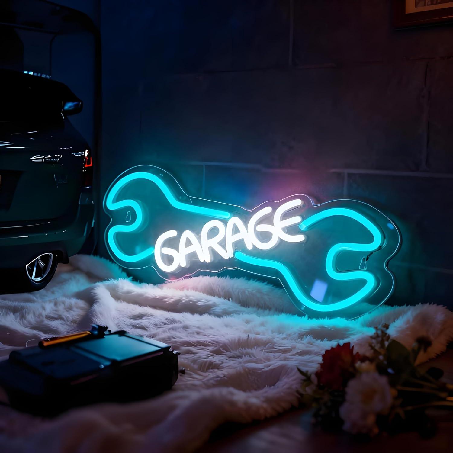 차고 네온사인 USB 전원 LED 디밍 가능 네온 조명 - Auto Repair Shop Signs 리뷰 및 가격