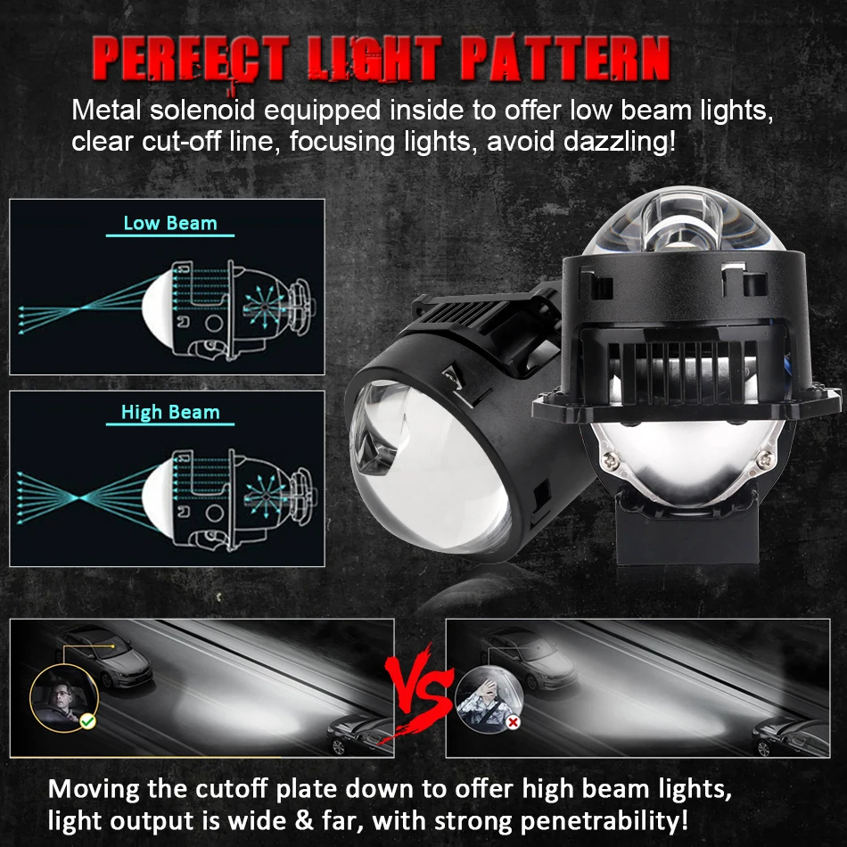 Bi LED 프로젝터 렌즈 3인치 헬라 헤드라이트용 하 - Headlight Aiming Tool 리뷰 및 가격