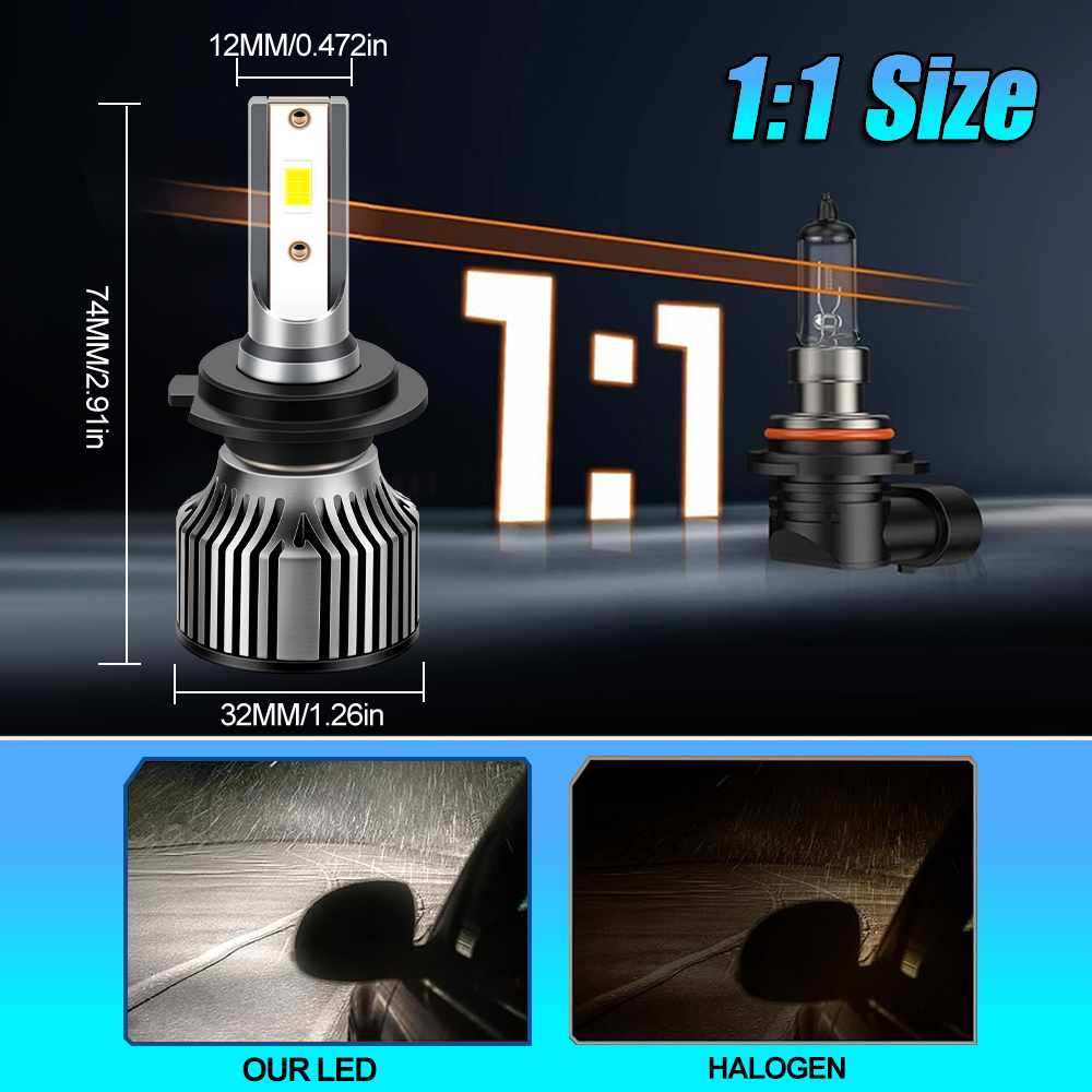 9012 HIR2 LED 헤드라이트, 120W 2000 - Headlight Aiming Tool 리뷰 및 가격