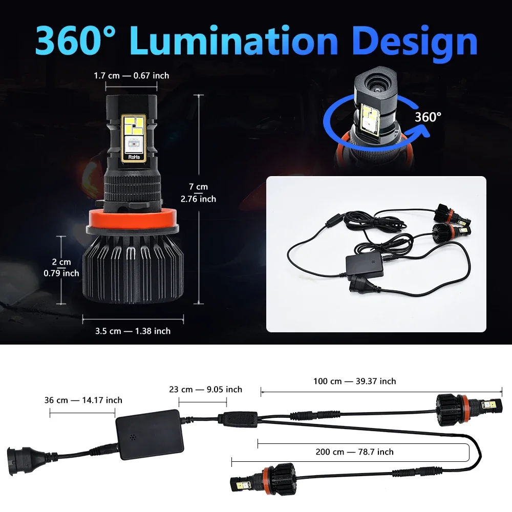 바이어리 RGB 5050 LED 안개등 15000LM  - Headlight Aiming Tool 리뷰 및 가격