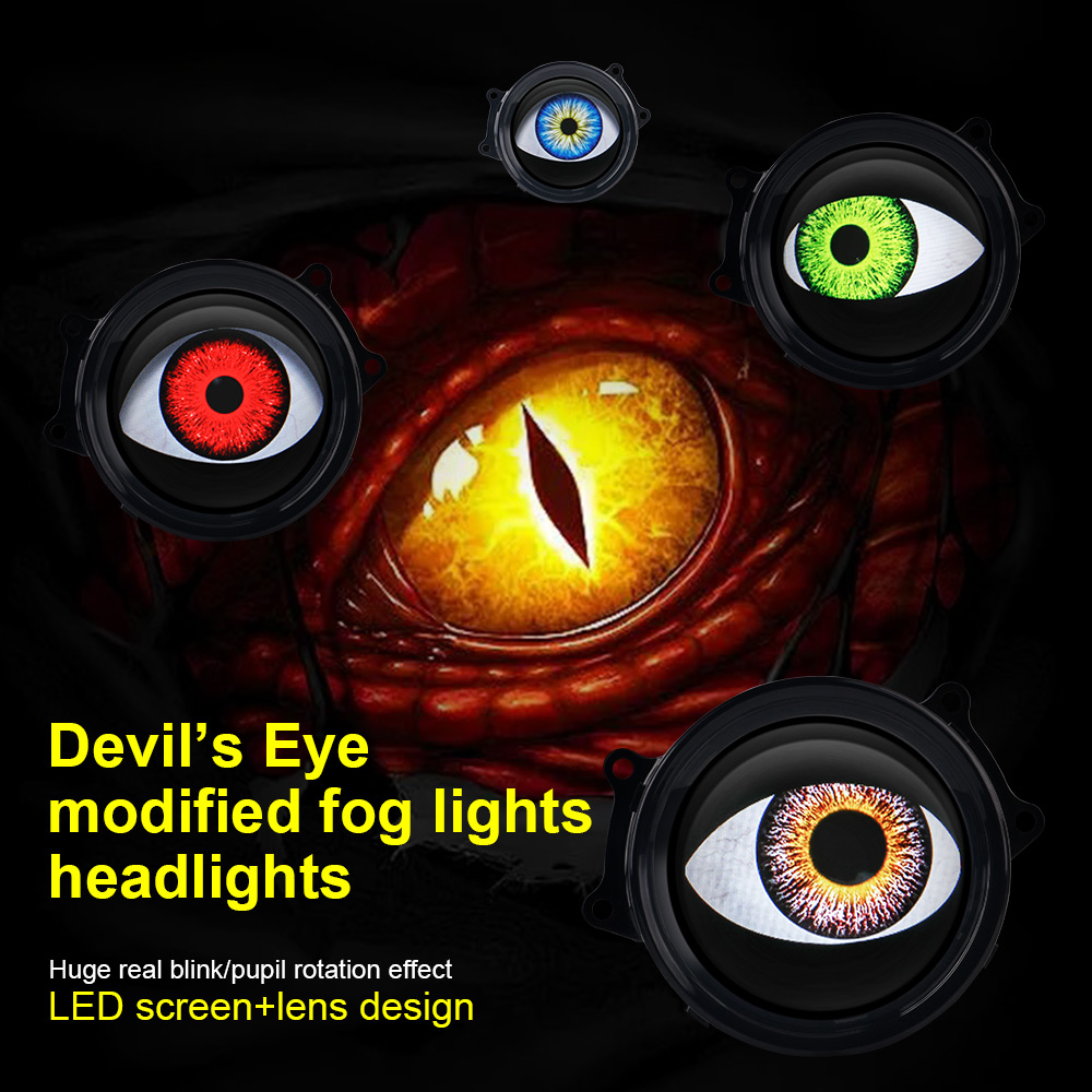 자동차 다이내믹 악마의 눈 LED 조명, 3 인치 12 - Headlight Aiming Tool 리뷰 및 가격