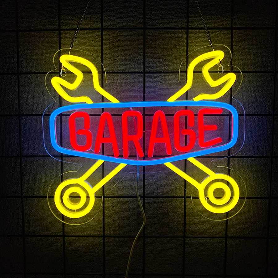 벽 장식용 차고 네온 사인, 맨 케이브, 자동차 정비소 - Auto Repair Shop Signs 리뷰 및 가격