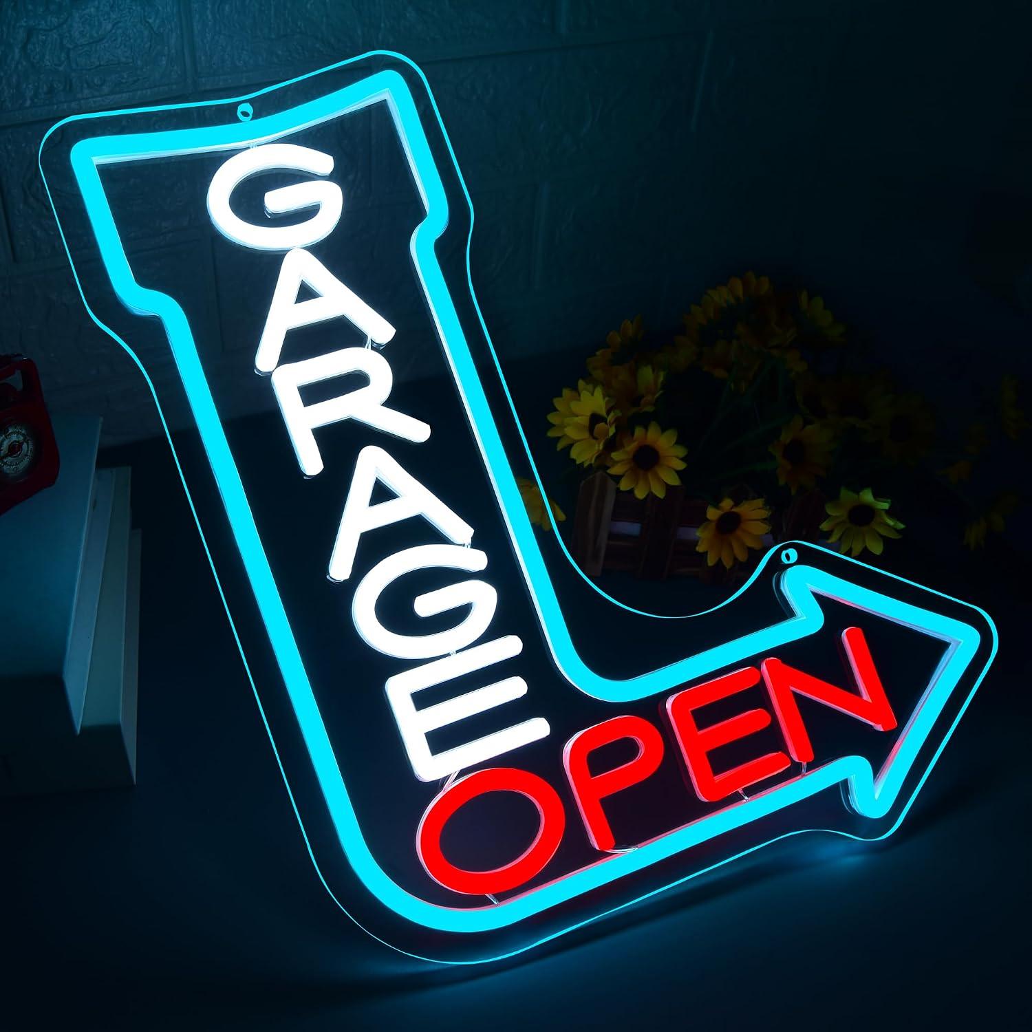 차고 오픈 화살표 네온사인 USB 디밍 가능 LED 조 - Auto Repair Shop Open 리뷰 및 가격