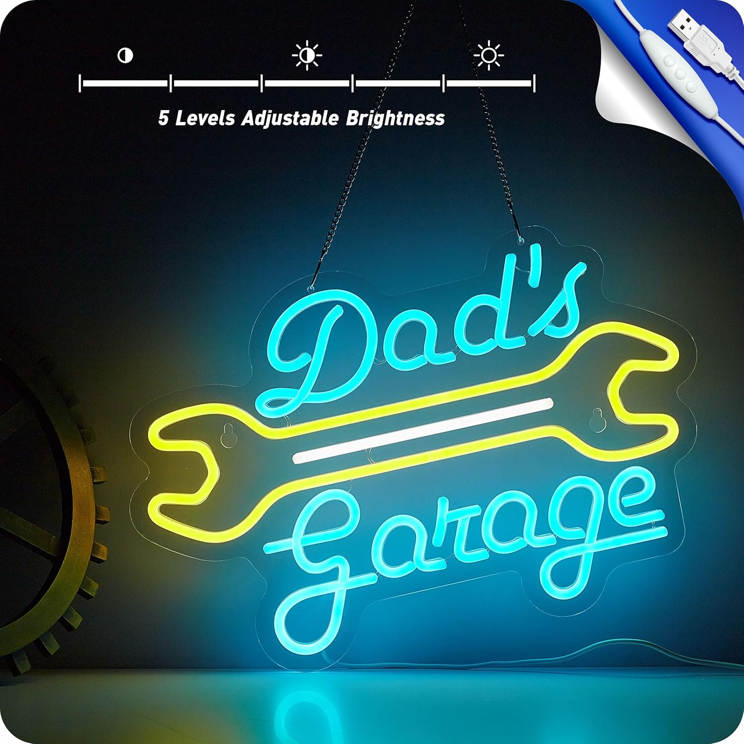 벽 장식용 차고 네온사인, 아빠의 차고 LED 조명,  - Auto Repair Shop Signs 리뷰 및 가격